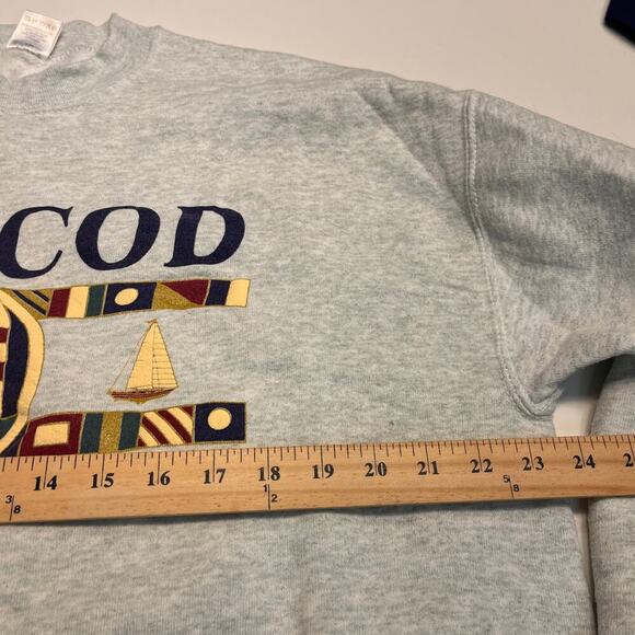 Vintage 90's Cape Cod Gray Pullover Sweatshirt Size XL Destination - Picture 5 of 7